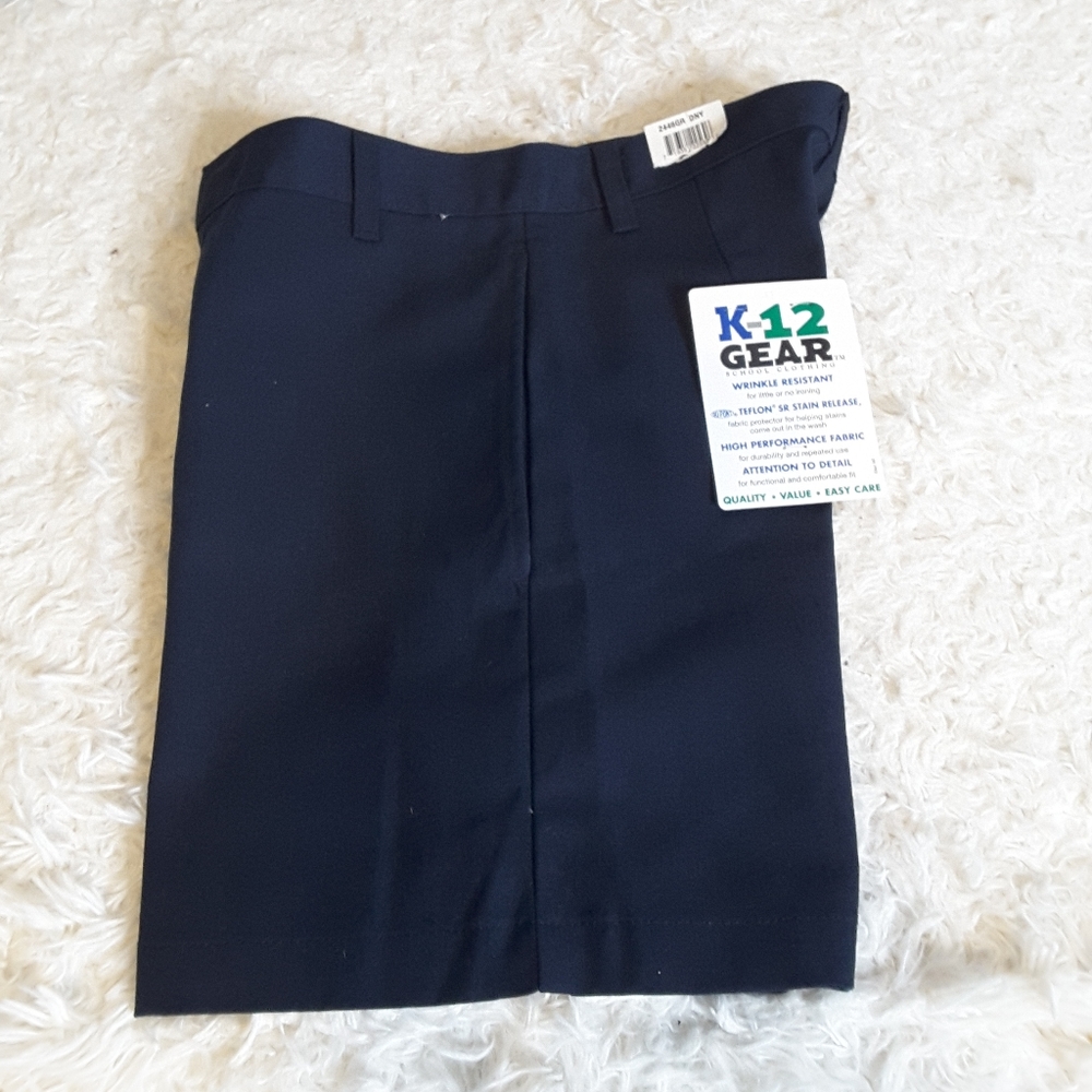 3/$15 K-12 Gear navy uniform shorts sz 12 Reg